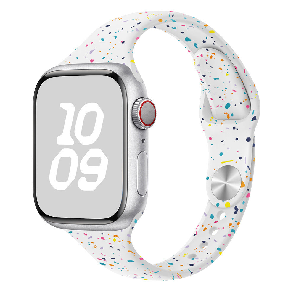 Confetti Slim Silicone Band for Apple Watch