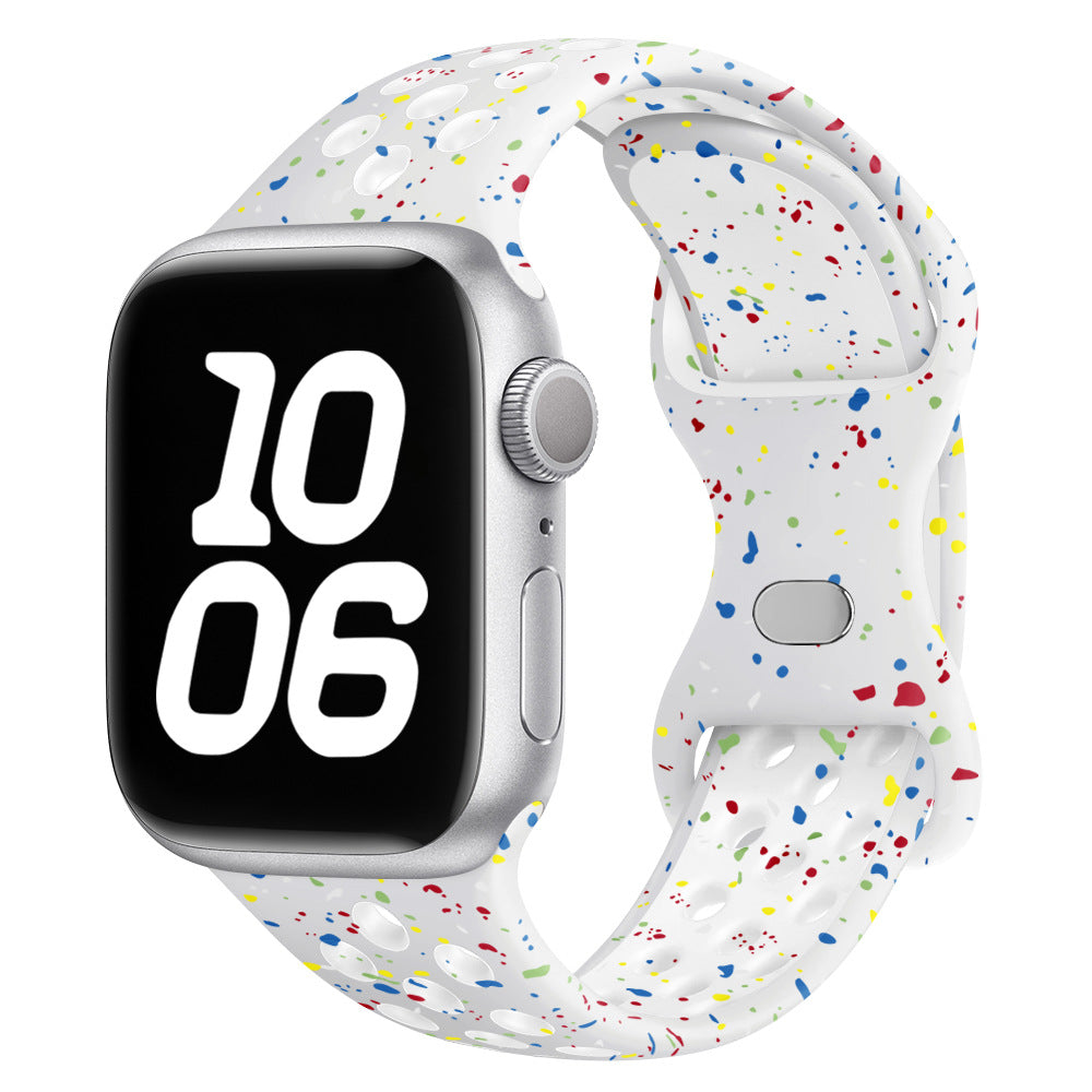 Confetti Speckled Sport Silicone Band for Apple Watch