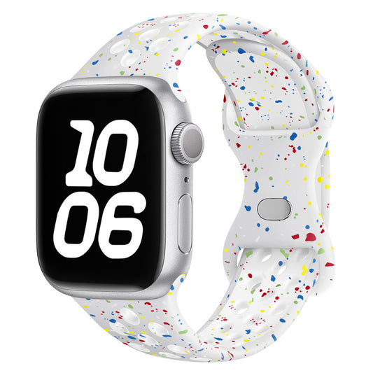 Confetti Speckled Sport Silicone Band for Apple Watch