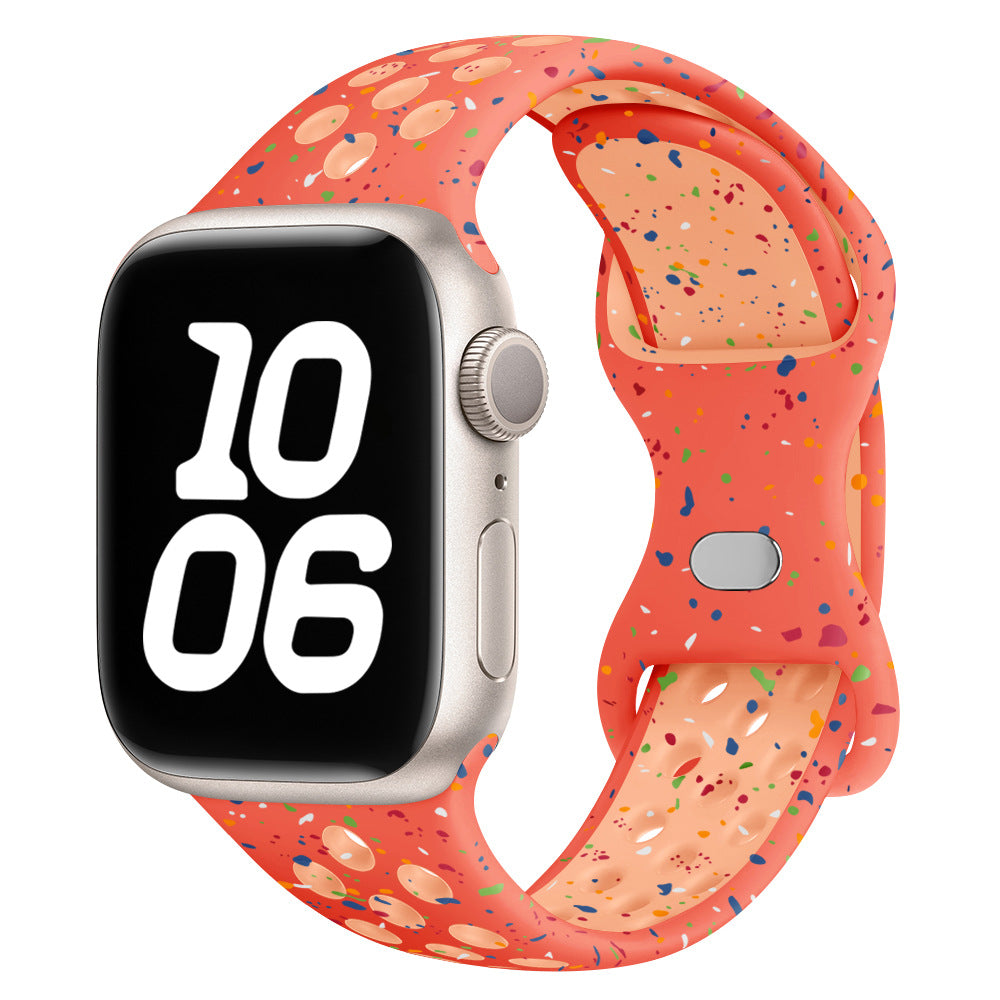 Confetti Speckled Sport Silicone Band for Apple Watch