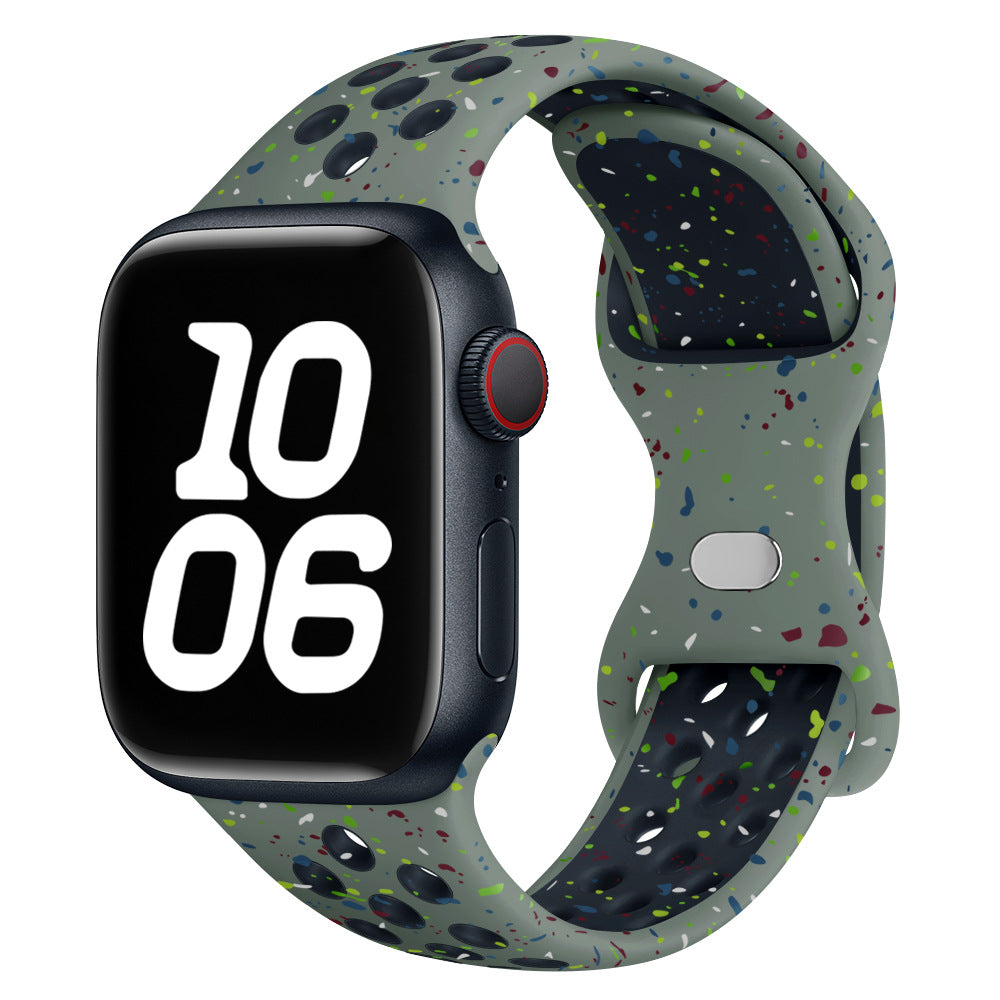 Confetti Speckled Sport Silicone Band for Apple Watch