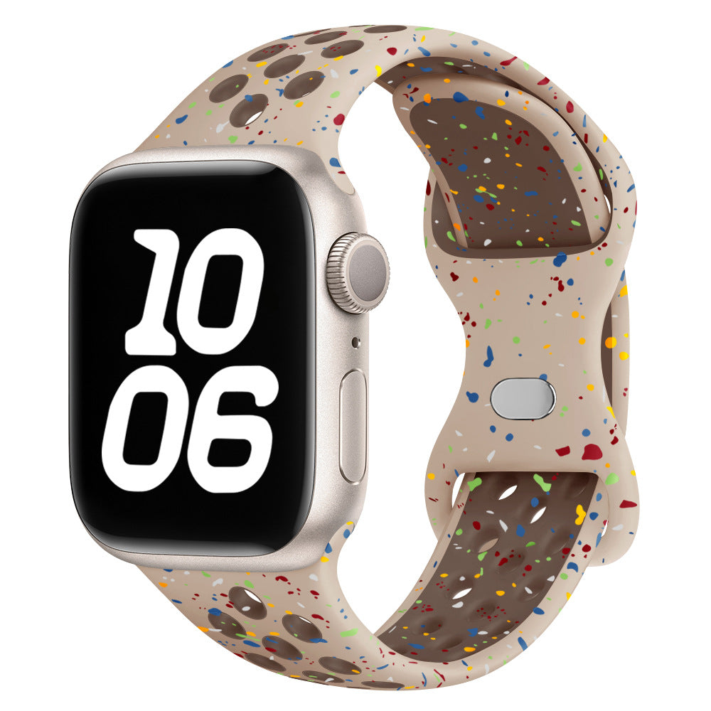 Confetti Speckled Sport Silicone Band for Apple Watch