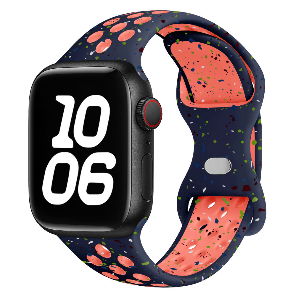Confetti Speckled Sport Silicone Band for Apple Watch