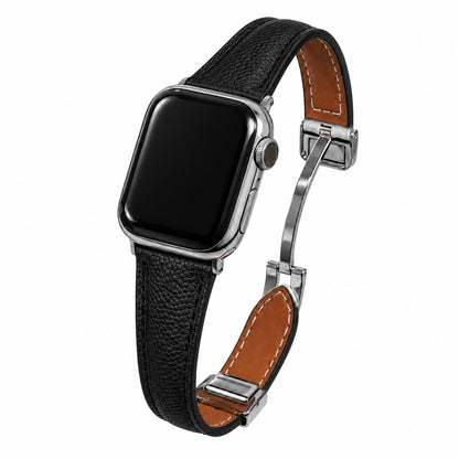 Contoured Leather Magnetic Band for Apple Watch