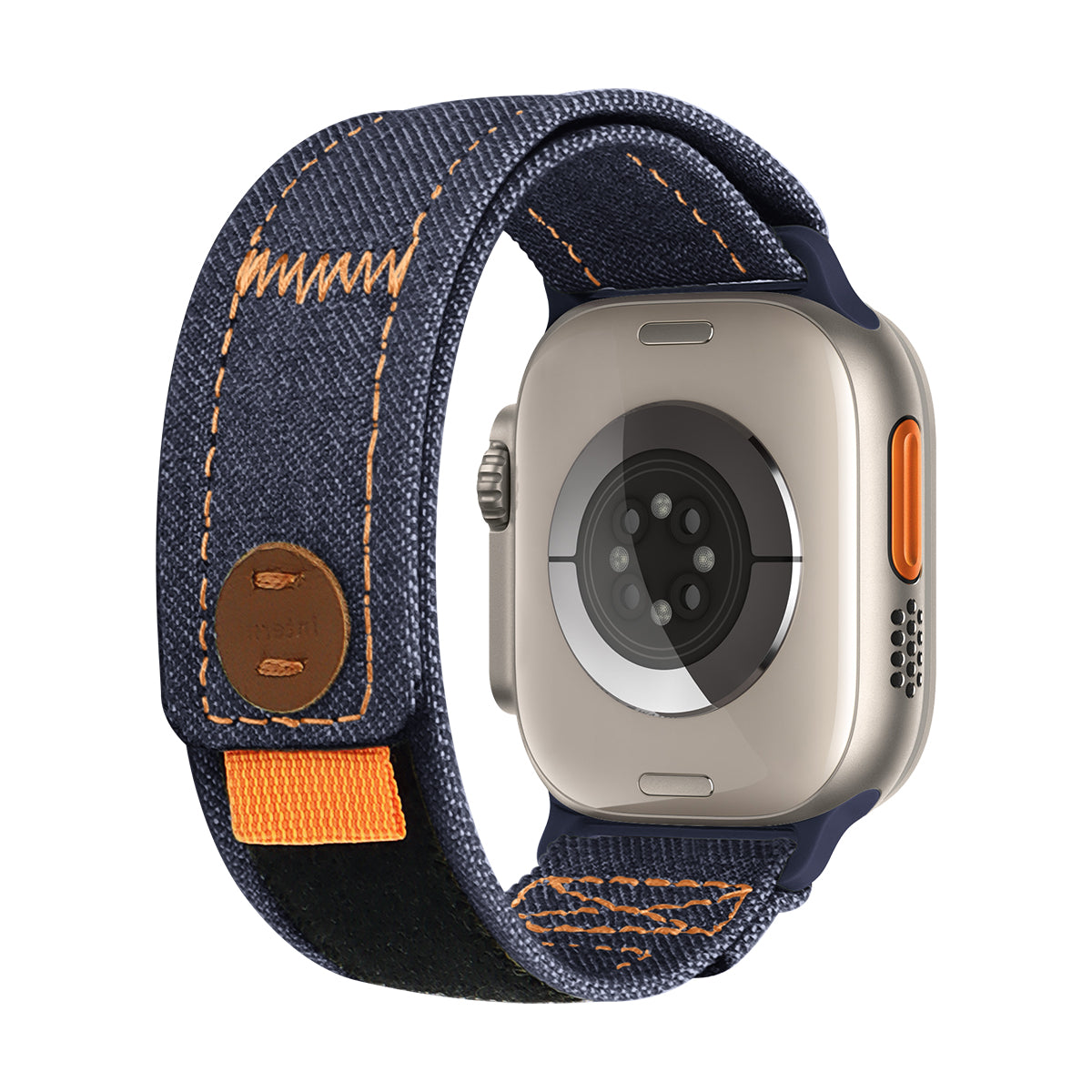 Contrast Stitch Denim Loop Band for Apple Watch