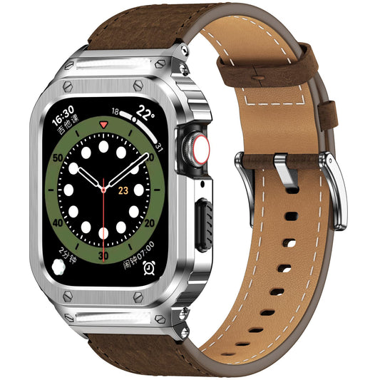 Crazy Horse Leather Integrated Case Band for Apple Watch