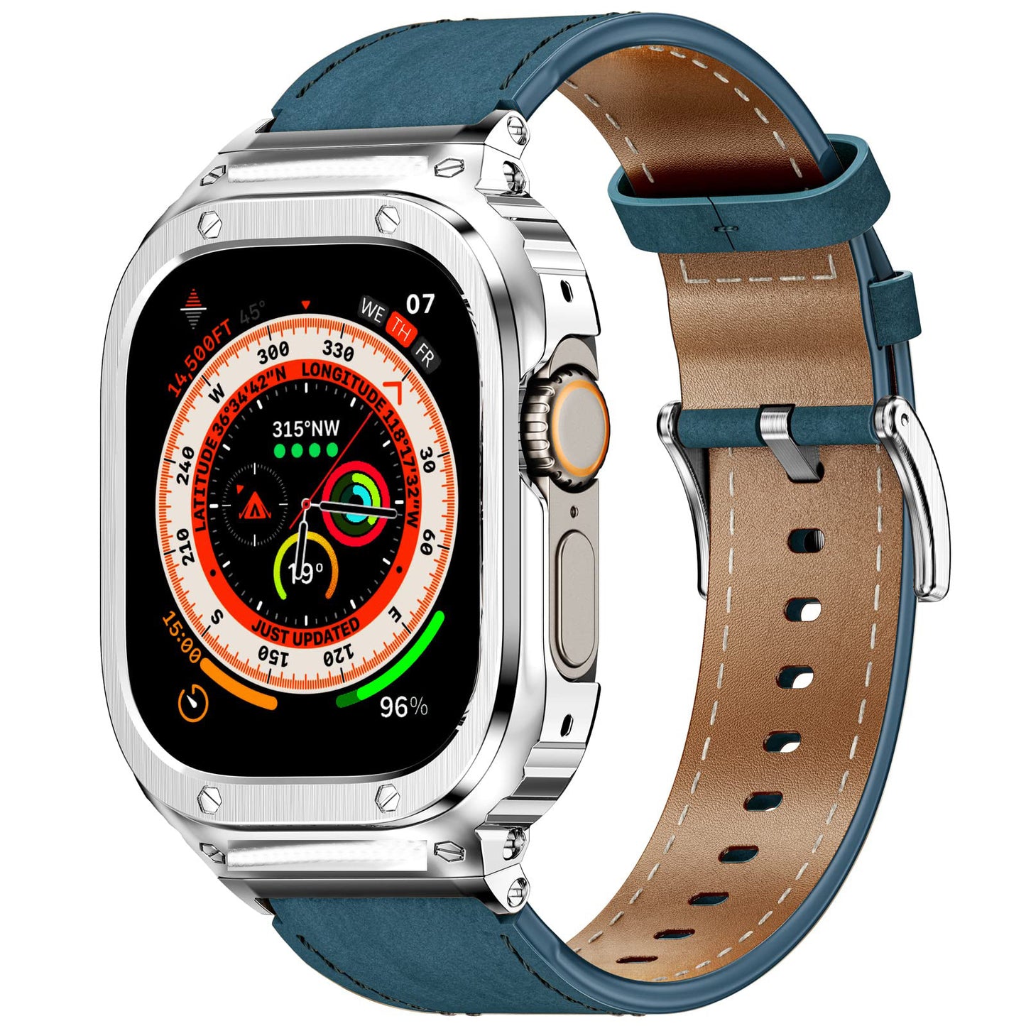 Crazy Horse Leather Integrated Case Band for Apple Watch