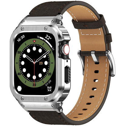 Crazy Horse Leather Integrated Case Band for Apple Watch