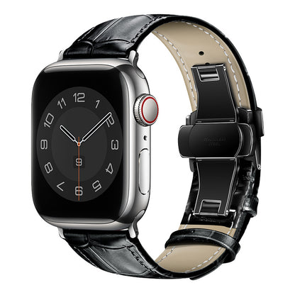 Croc-Embossed Leather Band for Apple Watch