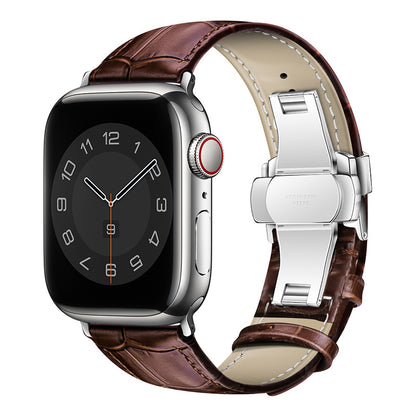 Croc-Embossed Leather Band for Apple Watch