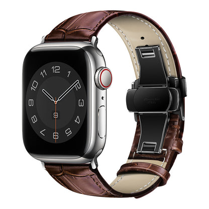 Croc-Embossed Leather Band for Apple Watch