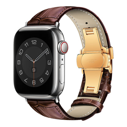 Croc-Embossed Leather Band for Apple Watch