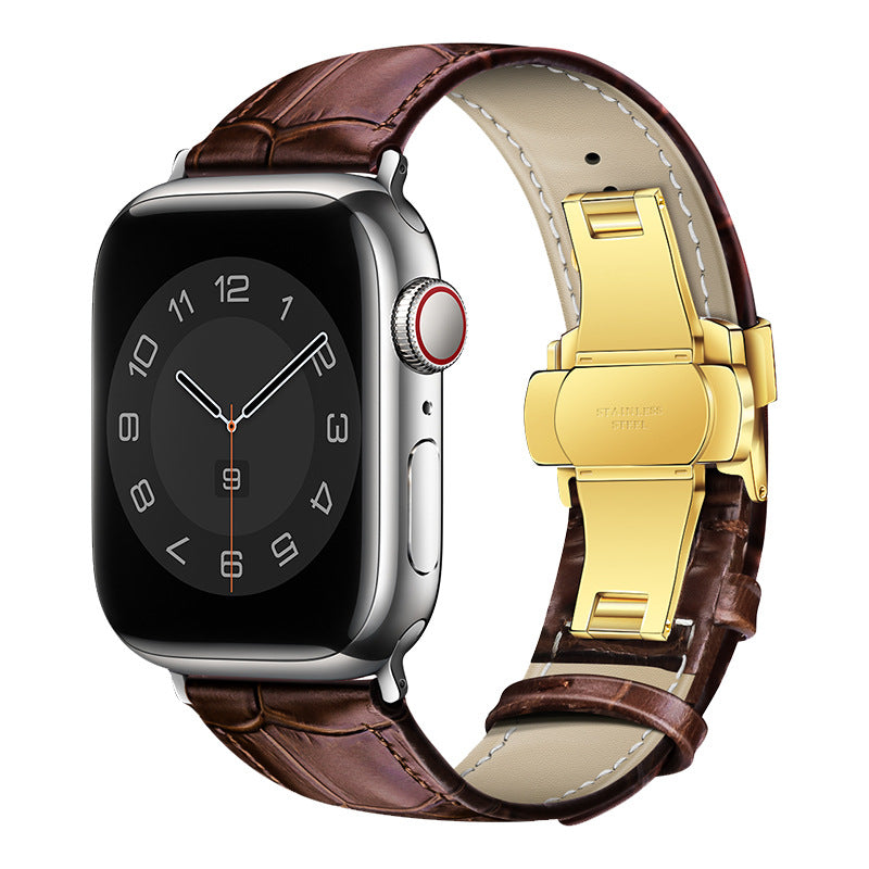 Croc-Embossed Leather Band for Apple Watch