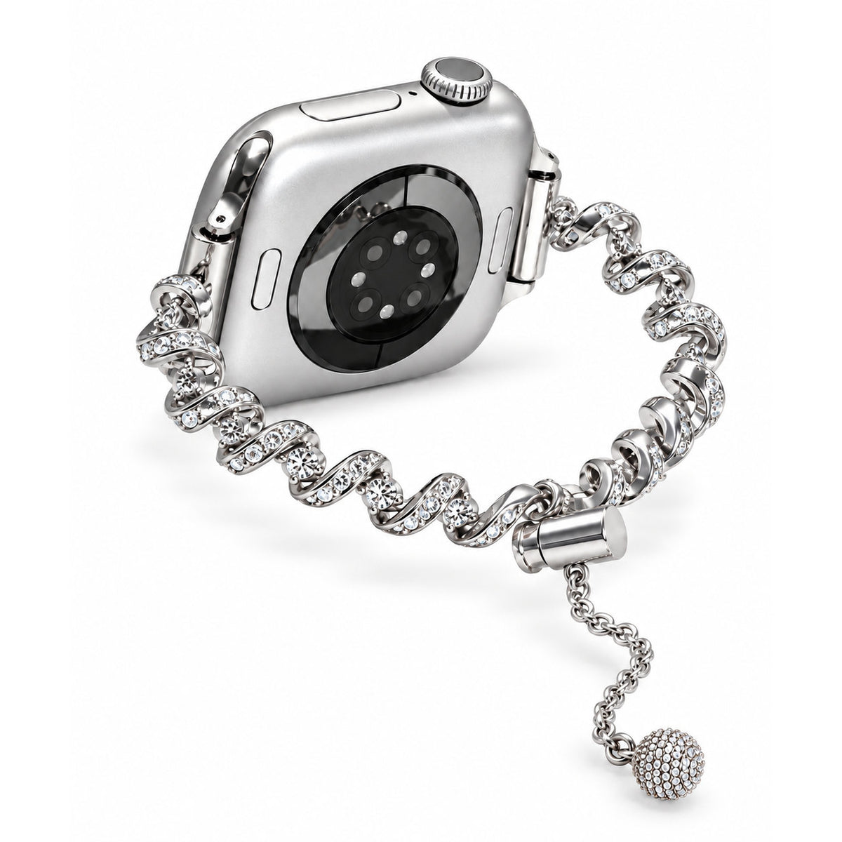 Crystal Spiral Link Bracelet Band for Apple Watch