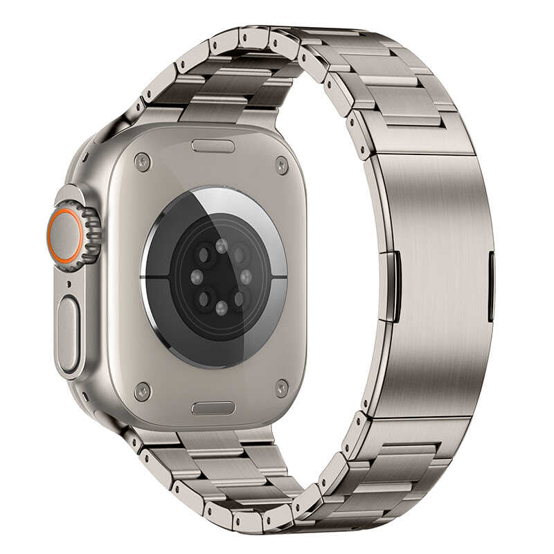 DLC Titanium Band for Apple Watch Metal Link Strap.