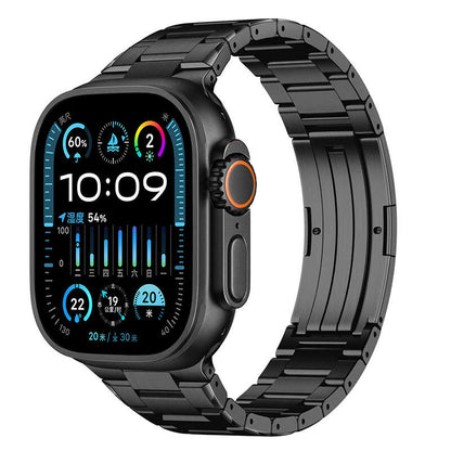 DLC Titanium Band for Apple Watch Metal Link Strap.