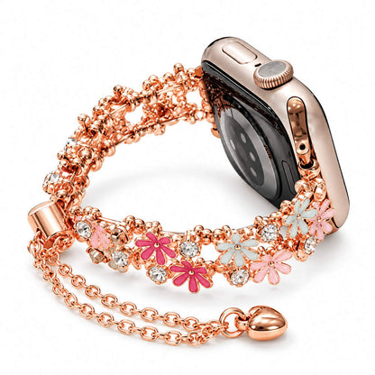 Daisy Bloom Crystal Bracelet Band for Apple Watch