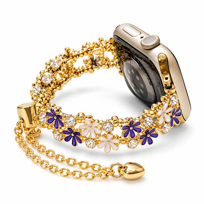 Daisy Bloom Crystal Bracelet Band for Apple Watch