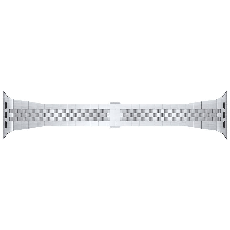 Diamond-Cut Stainless Steel Band for Apple Watch.