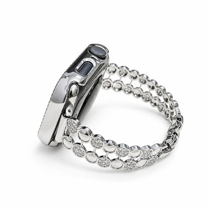Double Row Crystal Chain Bracelet Band for Apple Watch