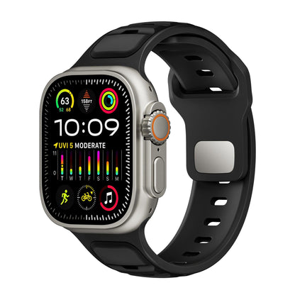 Dual-Color Silicone Band for Apple Watch – Waterproof Sport Outdoor Strap