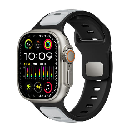 Dual-Color Silicone Band for Apple Watch – Waterproof Sport Outdoor Strap