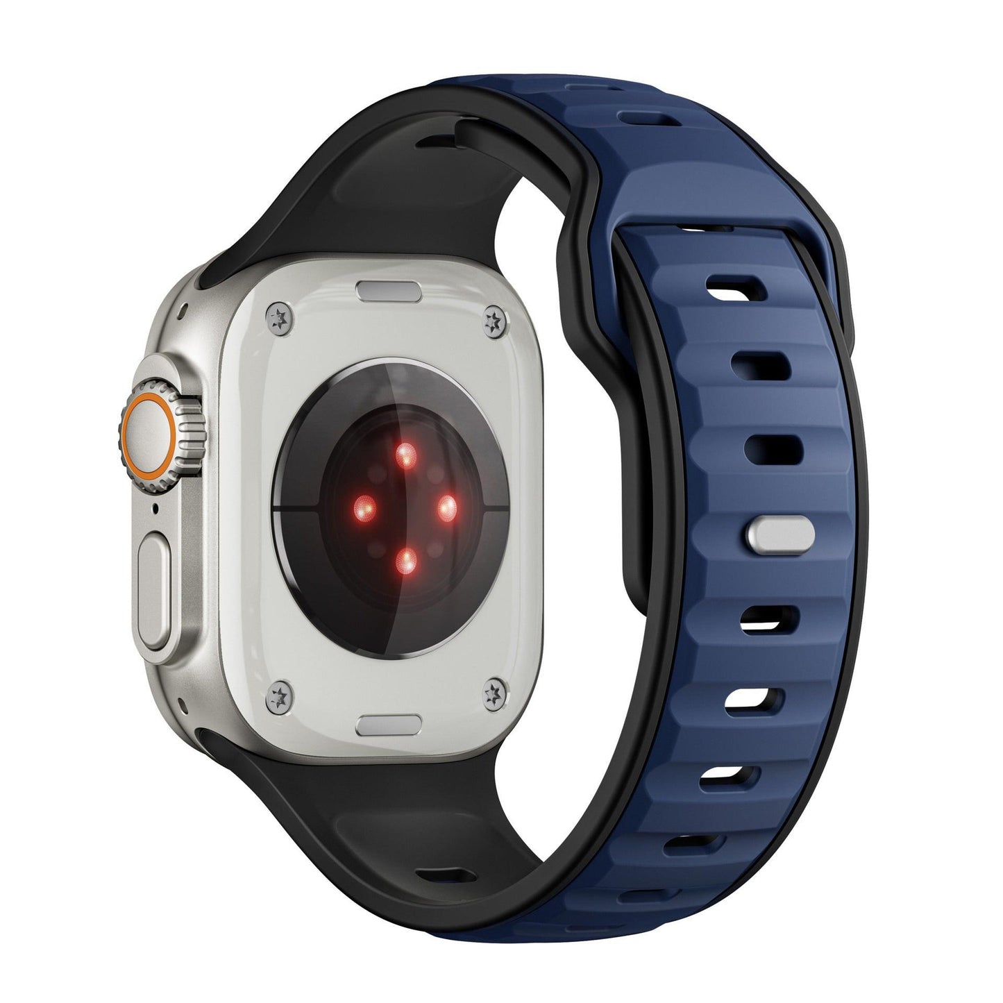 Dual-Color Silicone Band for Apple Watch – Waterproof Sport Outdoor Strap