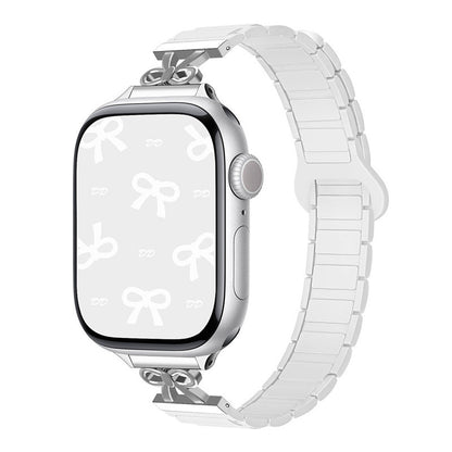 Elegant Bow Magnetic Silicone Band for Apple Watch