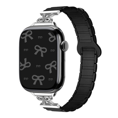 Elegant Bow Magnetic Silicone Band for Apple Watch