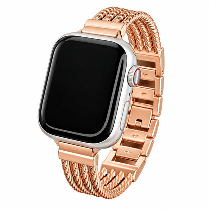 Elegant Four-Strand Rope Bracelet Band for Apple Watch
