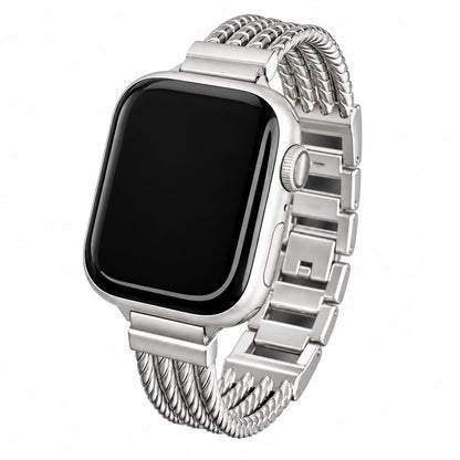 Elegant Four-Strand Rope Bracelet Band for Apple Watch