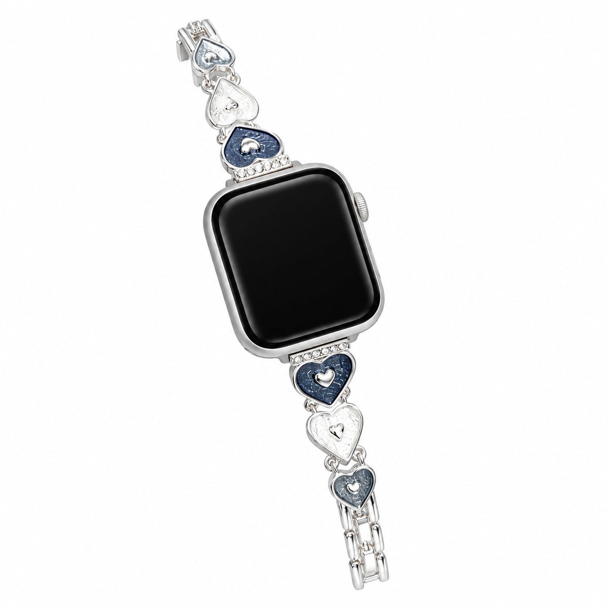 Enamel Heart Metal Bracelet Band for Apple Watch