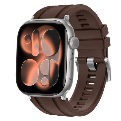 FKM Rubber Waterproof Band for Apple Watch Sport Strap