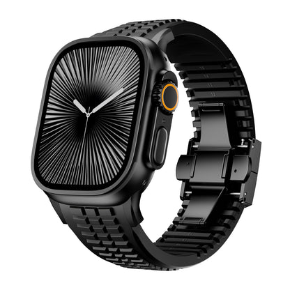 Fluoro Rubber Butterfly Clasp Strap for Apple Watch