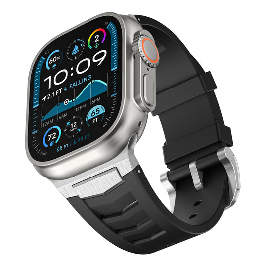 Fluoroelastomer Band with Stainless Steel for Apple Watch
