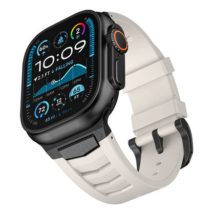 Fluoroelastomer Band with Stainless Steel for Apple Watch