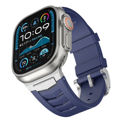 Fluoroelastomer Band with Stainless Steel for Apple Watch
