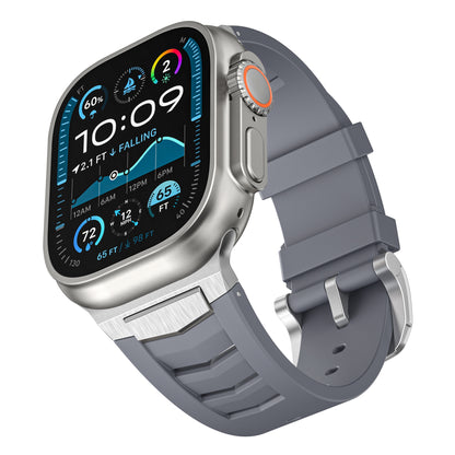 Fluoroelastomer Band with Stainless Steel for Apple Watch