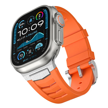 Fluoroelastomer Band with Stainless Steel for Apple Watch