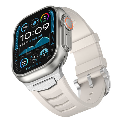 Fluoroelastomer Band with Stainless Steel for Apple Watch