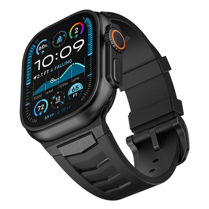 Fluoroelastomer Band with Stainless Steel for Apple Watch