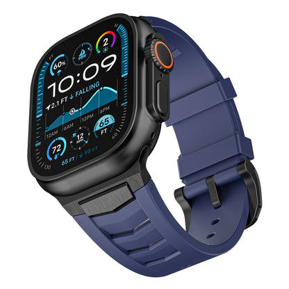 Fluoroelastomer Band with Stainless Steel for Apple Watch