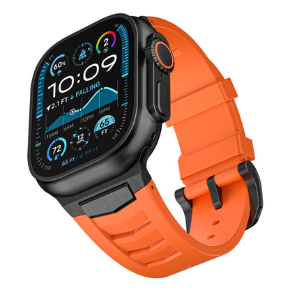 Fluoroelastomer Band with Stainless Steel for Apple Watch
