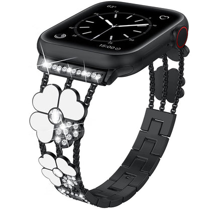 Four-Leaf Clover Rhinestone Bracelet Band for Apple Watch