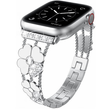 Four-Leaf Clover Rhinestone Bracelet Band for Apple Watch