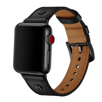 Full Grain Leather Apple Watch Vintage One-Pin Strap