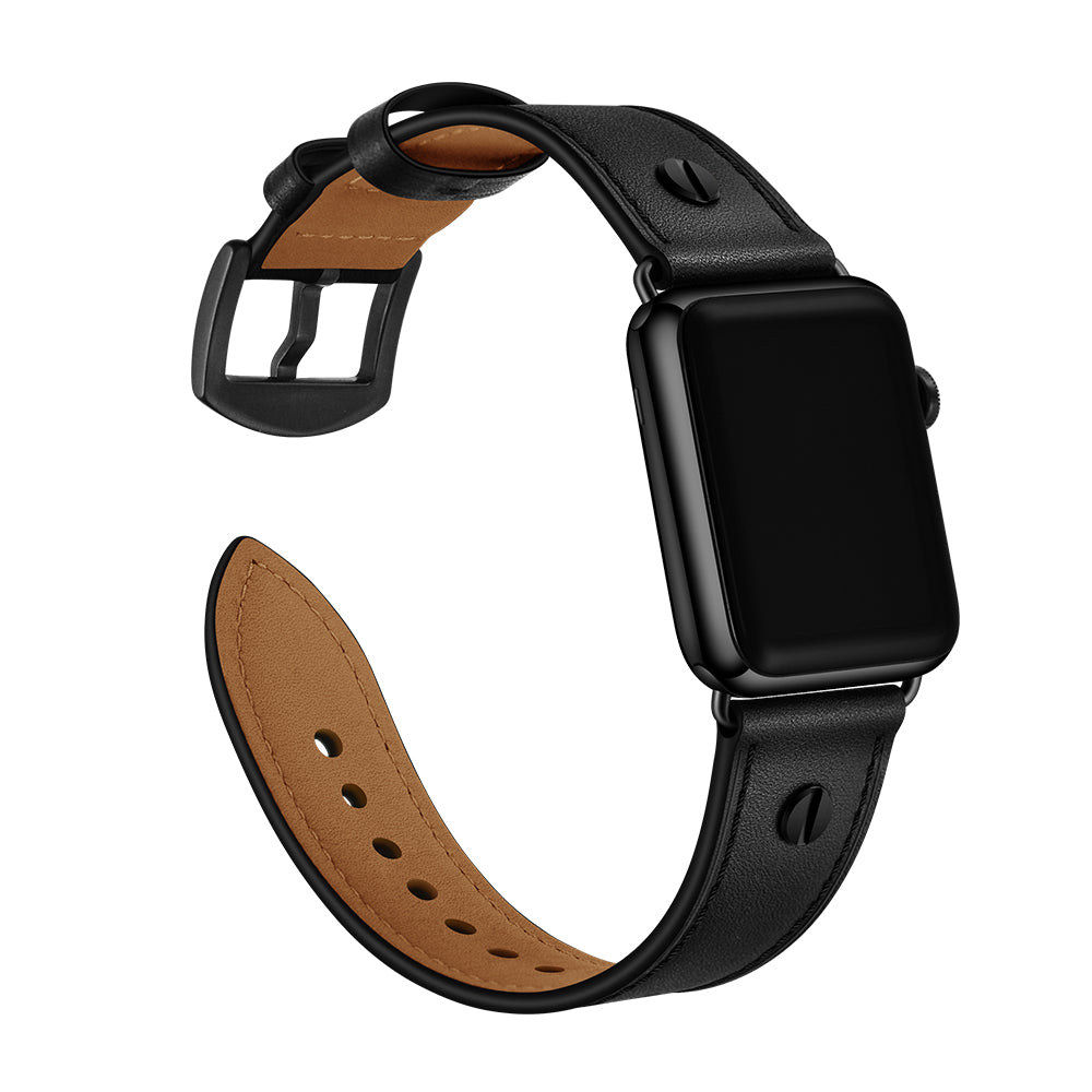 Full Grain Leather Apple Watch Vintage One-Pin Strap