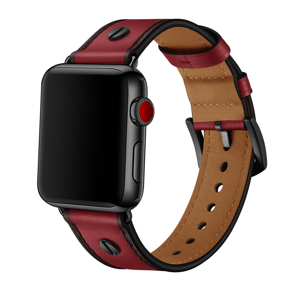Full Grain Leather Apple Watch Vintage One-Pin Strap