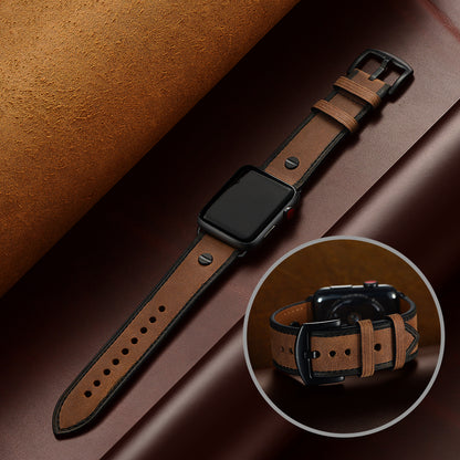 Full Grain Leather Apple Watch Vintage One-Pin Strap