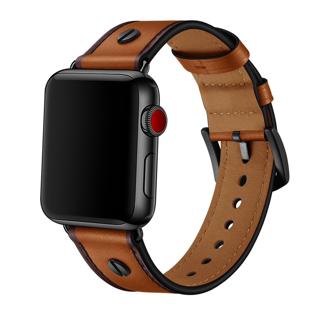 Full Grain Leather Apple Watch Vintage One-Pin Strap